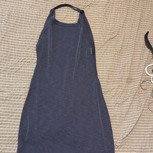 Navy Halter Dress